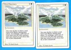 Island Sanctuary - 1994 Revised Edition MTG White Rare Enchantment LP X 2 B - Image 1