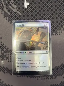 Stoneskin - #045 Foil - Commander Legends: Battle for Baldur's Gate - Mtg - Image 1