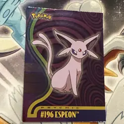 2001 Topps Pokemon TV Johto League Champions Foil #196 Espeon - Image 1