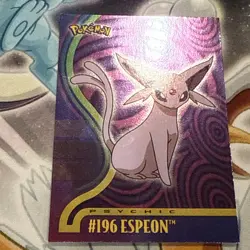 2001 Topps Pokemon TV Johto League Champions Foil #196 Espeon - Image 2