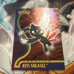 RARE 2001 Topps POKEMON FOIL SNEASEL #215 JOHTO LEAGUE - Image 2