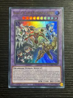 YuGiOh! Wake Up Your Elemental HERO MAZE-EN014 Ultra Rare 1st Edition Near Mint - Image 1