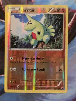 LARVITAR 41/124 XY Fates Collide Reverse Holo Common Pokemon Card - Image 1