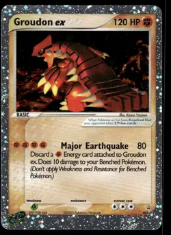 Pokemon Cards Groudon ex 002 Nintendo Black Star Promos Promo NM - Image 1