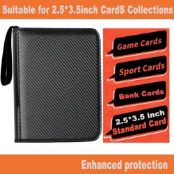 Premium 9-Pocket Zipper Card Binder for 720 MTG TCG Sports Cards - Black - Image 2