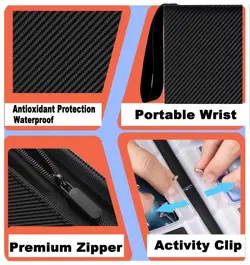 Premium 9-Pocket Zipper Card Binder for 720 MTG TCG Sports Cards - Black - Image 5