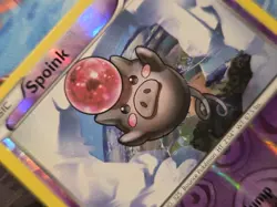 Spoink 30/124 XY Fates Collide Reverse Holo Common Pokemon Card - Image 2