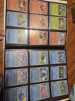 Pokemon Black Bolt complete base master set Total of 166 Cards with Binder - Image 3