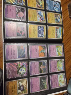 Pokemon Black Bolt complete base master set Total of 166 Cards with Binder - Image 4