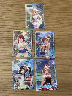 Pokemon Team Up Trainers Master Set Alpha Omega 2025 Waifu Cards - Image 5