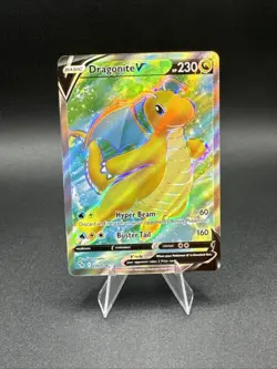Pokemon TCG Dragonite v Full Art Ultra Rare Card 76/78 Near Mint - Image 1