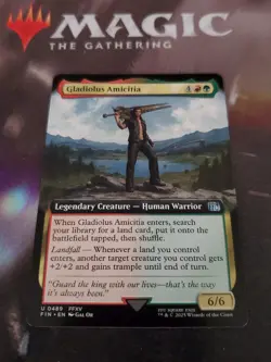 Mtg. Gladiolus Amicitia. Extended Art. Final Fantasy. Pack Fresh - Image 1