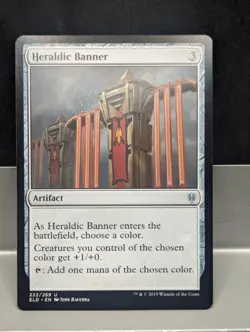 Heraldic Banner X1 SP Throne of Eldraine MTG Magic the Gathering - Image 1