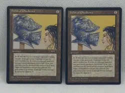 MtG Helm of Obedience pair (2x) Alliances Regular LP magic the gathering vintage - Image 1