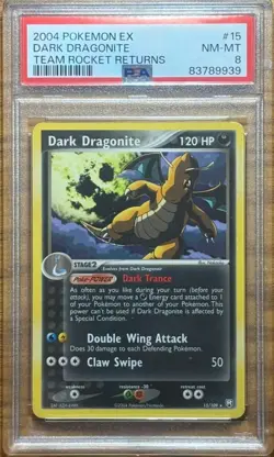 2004 POKEMON EX TEAM ROCKET RETURNS #15 DARK DRAGONITE TEAM ROCKET RETURNS - Image 1