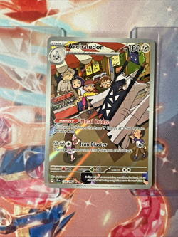 Archaludon 155/142 Sv07: Stellar Crown Holo Illustration Rare Pokemon TCG NM - Image 1