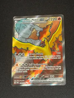 Pokemon TCG Team Rocket's Moltres EX 208/182 Ultra Rare Destined Rivals NM - Image 1
