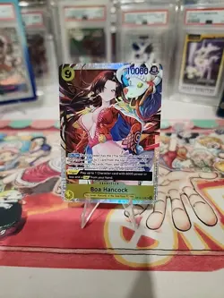 English One Piece CCG Boa Hancock SR OP14-112 The Azure Sea's Seven In-Hand - Image 1