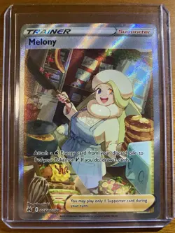 Pokemon Card Melony GG64 Trainer Full Art Crown Zenith Sword & Shield Mewtwo Pik - Image 1