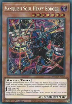 MP24-EN140 Vanquish Soul Heavy Borger - Prismatic Secret Rare Card 1st Edition - Image 1