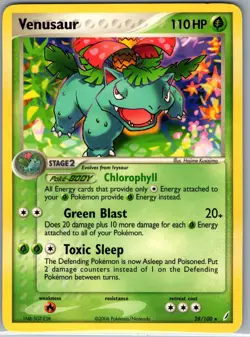 Venusaur EX Crystal Guardians 28/100 Non Holo - Pokemon Card - NM - Image 1