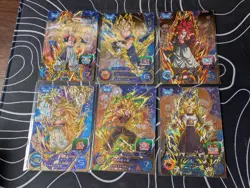 UGM3-CCP Full Complete Set of 6 Gogeta Super Dragon Ball Heroes Trading Card LP - Image 1