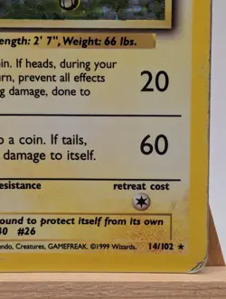 Raichu 14/102 Holo Rare Base Set - Pokemon Card WOTC HP - Image 5