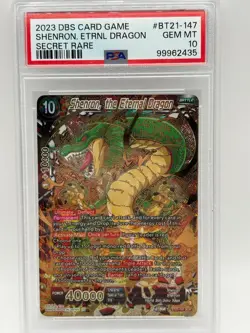 2023 DBS Card Game - Shenron, Eternal Dragon BT21-147 SCR PSA 10 - Image 1