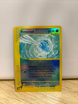 Pokemon Remoraid Reverse Holo Card Aquapolis 105/147 NM - Image 1