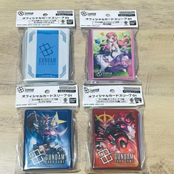 Gundam Card Game Official Sleeve 01 Set of 4 Types 70ct Each BANDAI Japan NEW - Image 1