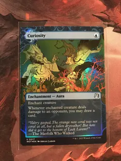 MTG Curiosity FOIL Wilds of Eldraine Enchanting Tales WOE 0017 NM - Image 1