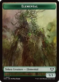 MTG Edge of Eternities Commander - Beast 4/4 & Elemental 5/3 [Token] - Image 2