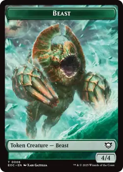 MTG Edge of Eternities Commander - Beast 4/4 & Elemental 5/5 [Token] - Image 1