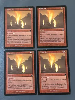 Flame Jet X4 Urza’s Destiny LP Condition See Pics Front Back - Image 1