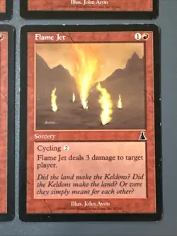 Flame Jet X4 Urza’s Destiny LP Condition See Pics Front Back - Image 2