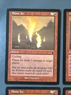 Flame Jet X4 Urza’s Destiny LP Condition See Pics Front Back - Image 4