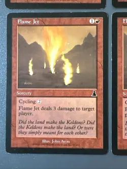 Flame Jet X4 Urza’s Destiny LP Condition See Pics Front Back - Image 5