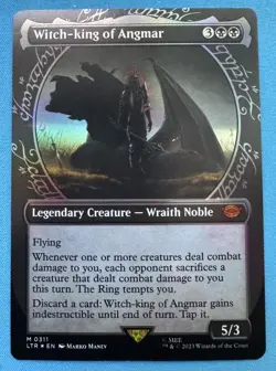 Witch-king of Angmar - Foil - Showcase NM, English LTR MTG - Image 1