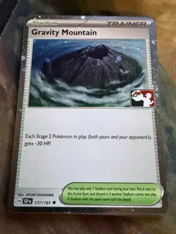Pokemon Prize Pack Series 7 Gravity Mountain 177/191 Cosmos Holo - Play Stamp - Image 1
