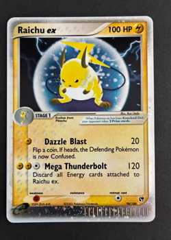 Pokemon TCG Raichu EX Sandstorm Holo Card 98/100 Ultra Rare LP See Photos - Image 5