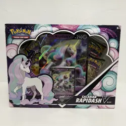 Galarian Rapidash V Box w/ Cosmic Eclipse & Evolving Skies Pokemon NEW Sealed - Image 1