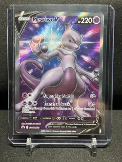 Mewtwo V SWSH229 Black Star Promo Pokemon 2021 Sword & Shield NM - Image 1