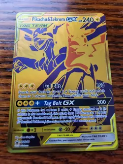 NM Pokemon TCG Pikachu & Zekrom GX Sun & Moon SM248 Holo Promo Promo - Image 1