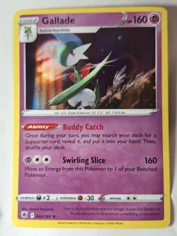 Gallade - 062/189 SWSH: Astral Radiance Pokemon Holo Foil Rare Nice! - Image 1