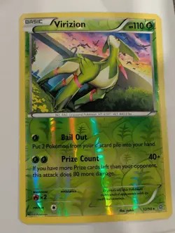Virizion 12/98 - XY Ancient Origins Pokemon Reverse Holo Foil Nice! - Image 1