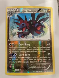 Hydreigon 86/114 - XY Steam Siege Pokemon Holo Foil Rare Nice! - Image 1