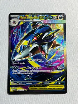 Pokemon Phantasmal Flames MEGA SHARPEDO EX Special Illustration Rare #127/094 - Image 1