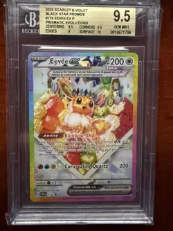 Pokemon TCG Scarlet and Violet Eevee ex P SPC #174 BGS 9.5 - Image 1