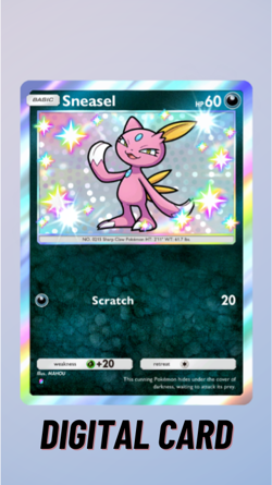 Sneasel Shiny Wisdom Of Sea And Sky Pokemon TCG Pocket 1 Star ⭐ (English) - Image 1