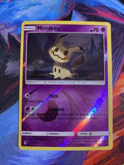 Pokemon Mimikyu 58/145 SM - Guardians Rising Reverse Holo Rare NM - Image 1